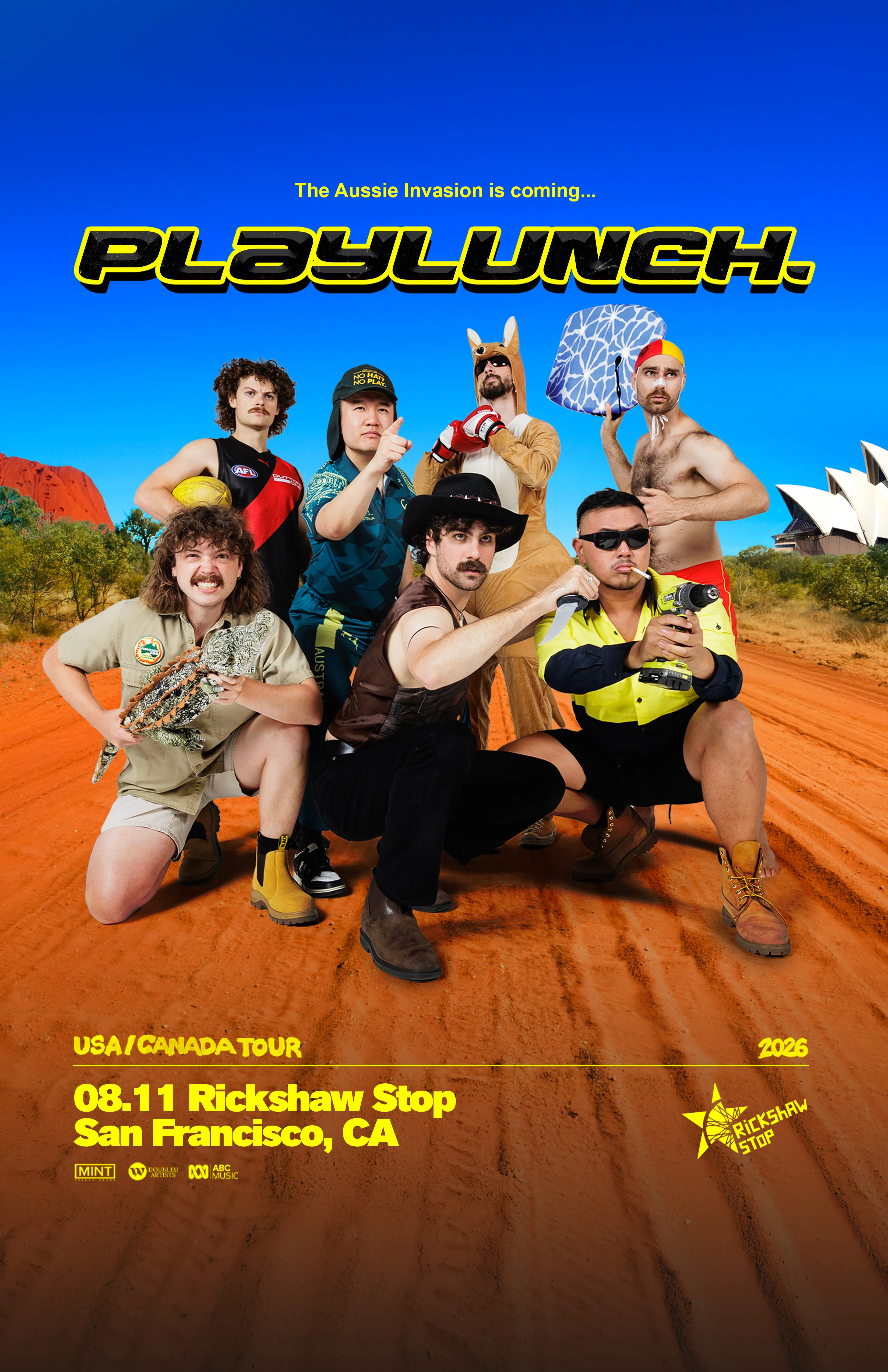 Playlunch 2026 tour poster
